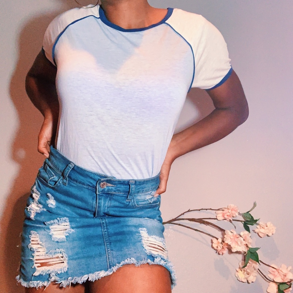 Cute Blu Basic Tee